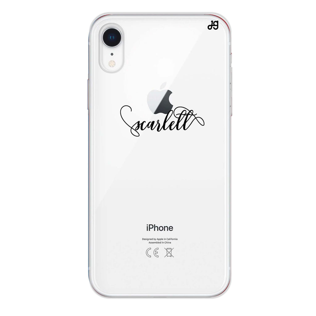 Abstract script writing iPhone XR Ultra Clear Case