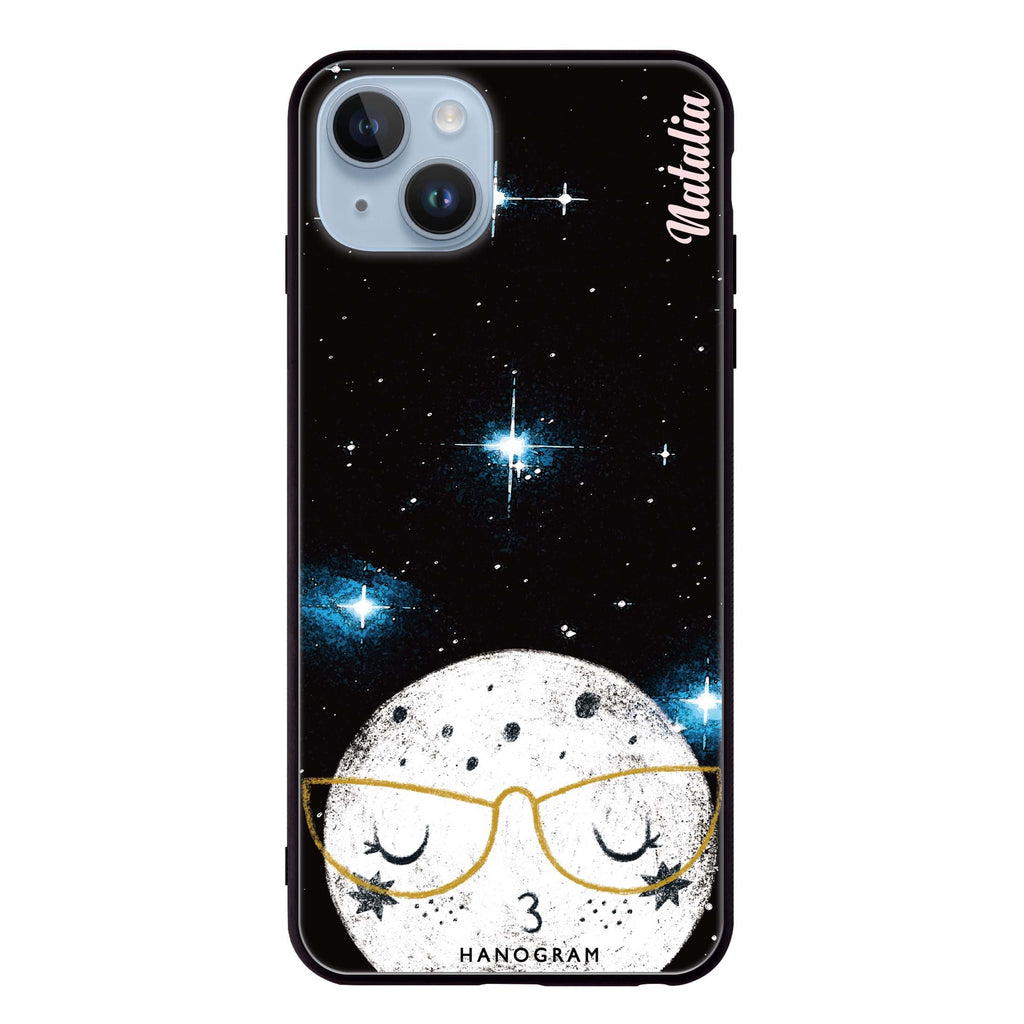 Glasses Moon iPhone 14 Plus Glass Case