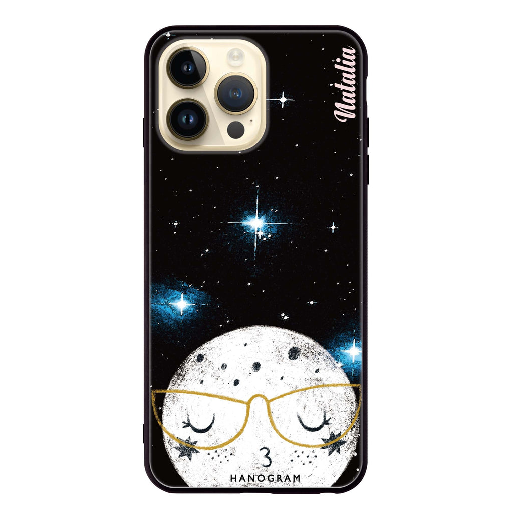Glasses Moon iPhone 13 Pro Glass Case