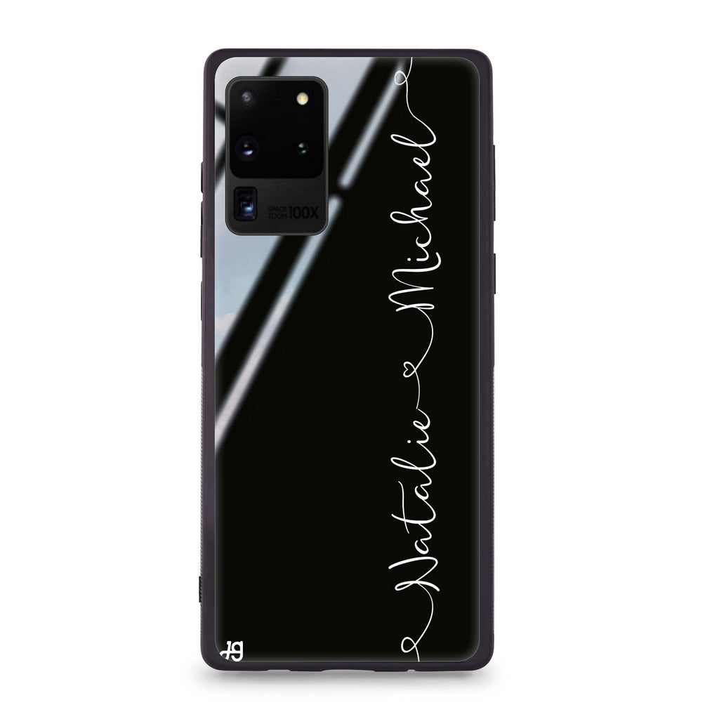 Love with Heart Samsung Glass Case
