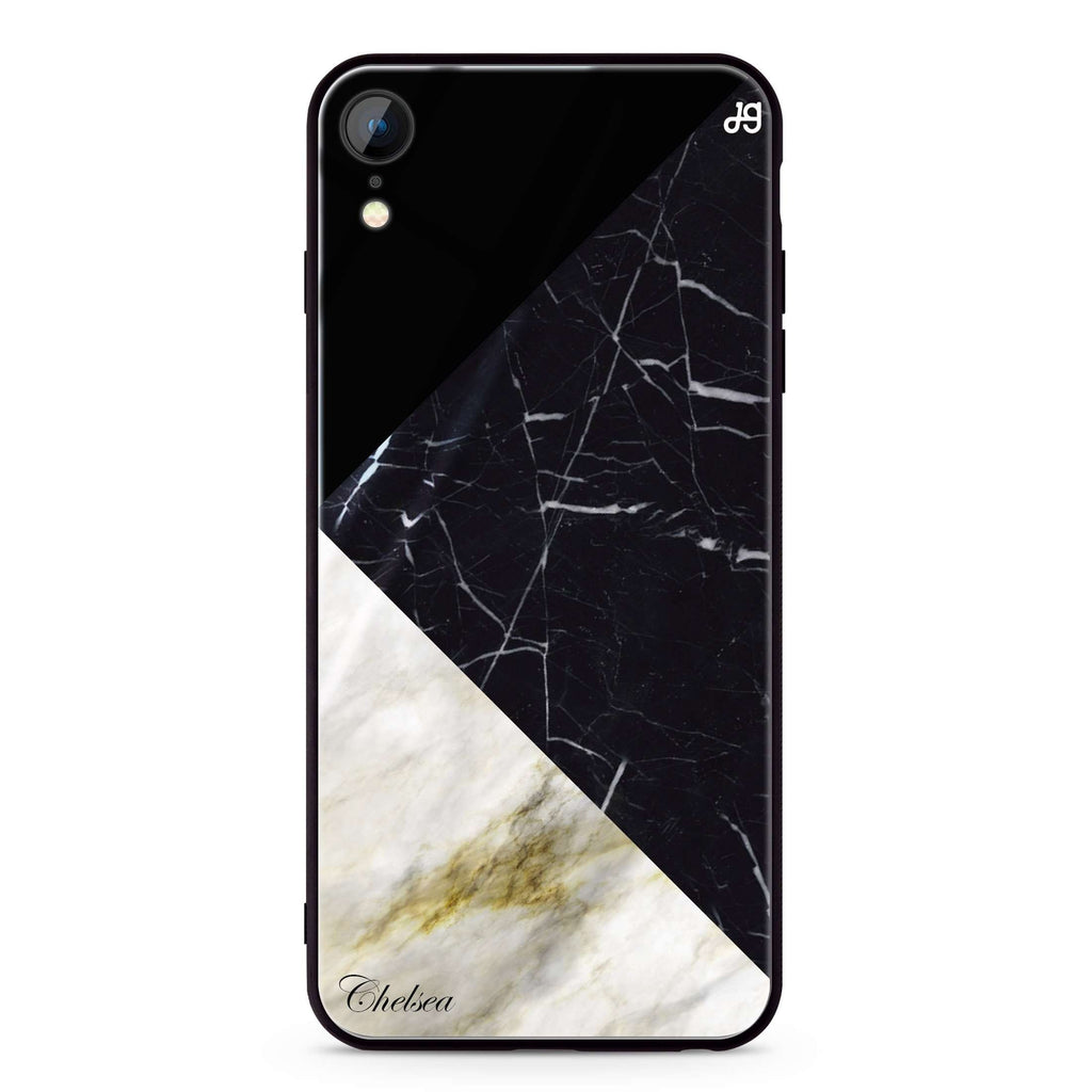 Marble Mix iPhone XR Glass Case