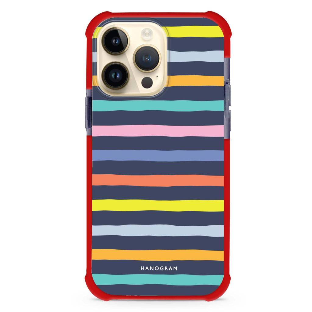 Rainbow Line MagSafe Compatible Ultra Shockproof Case