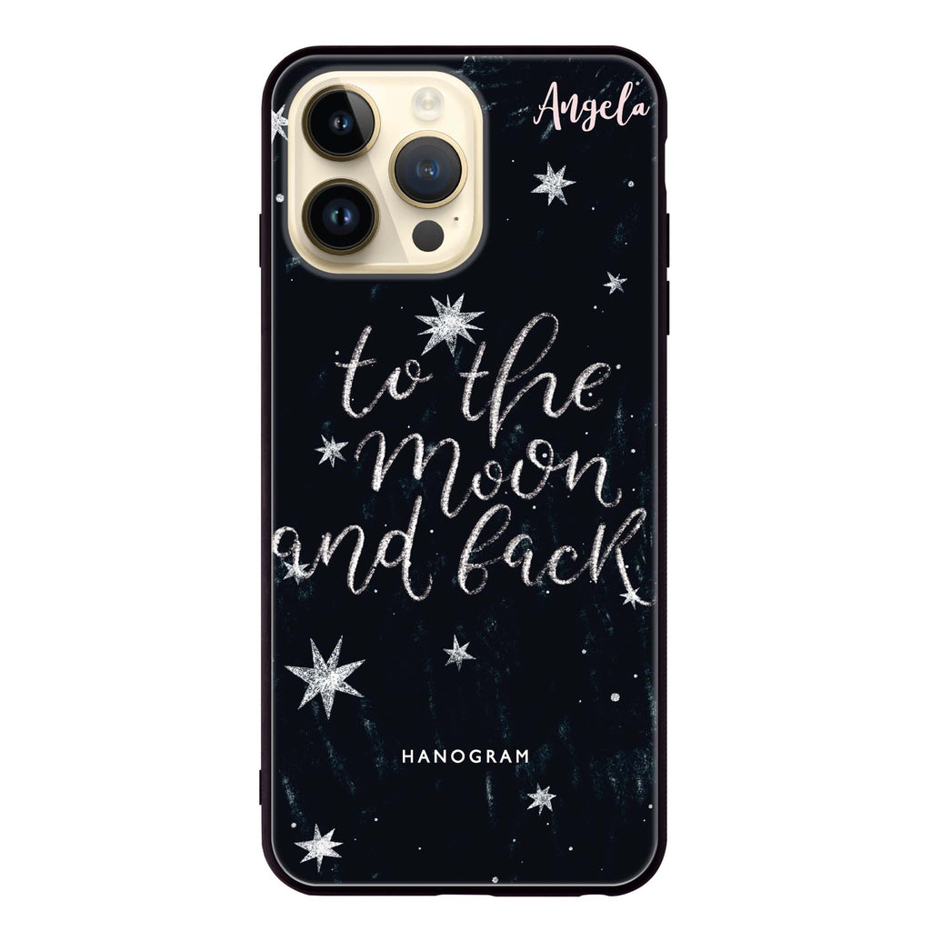 To the moon and back iPhone 13 Pro Max Glass Case