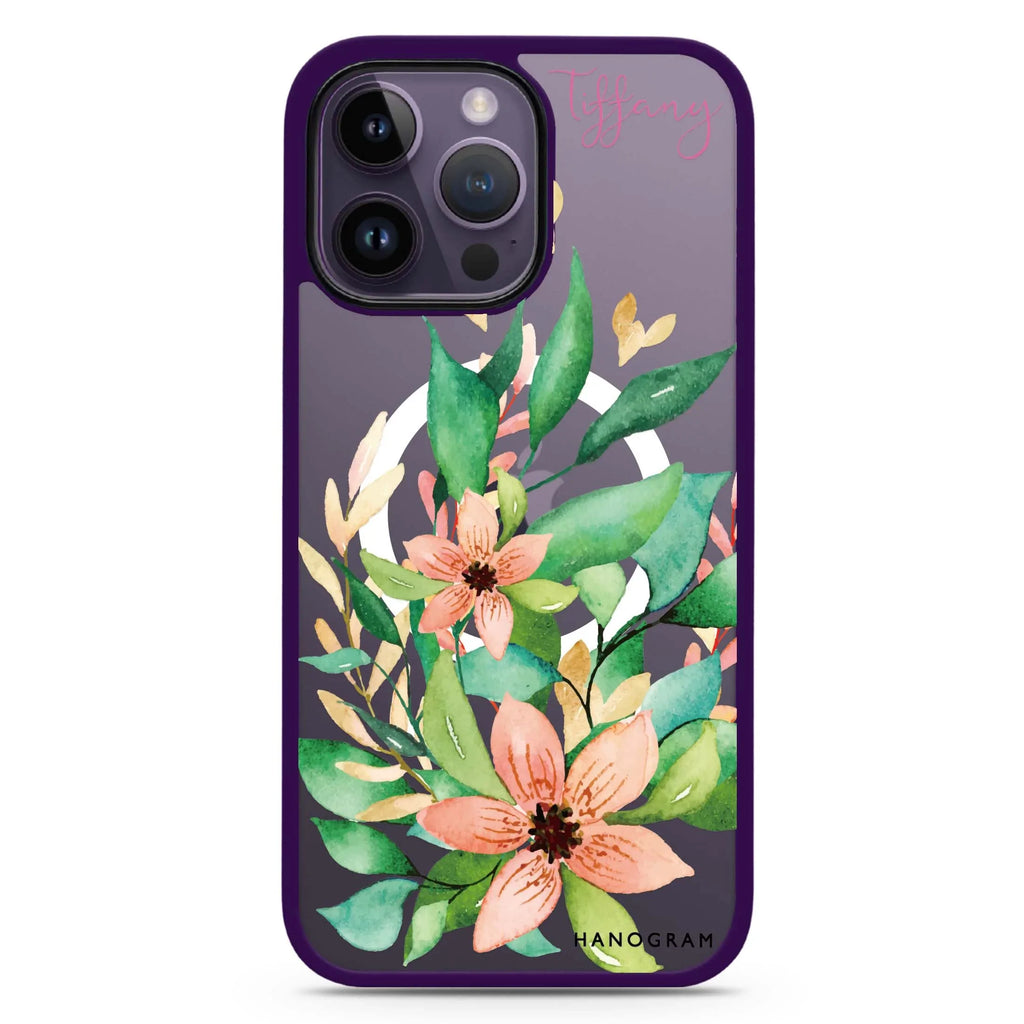 Floral Bloom MagSafe Compatible Impact Guard Bumper Case