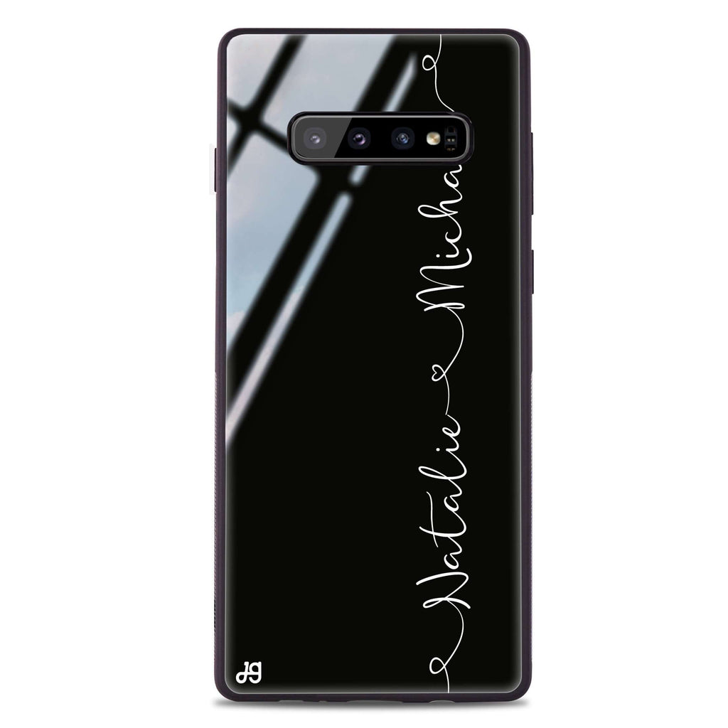 Love with Heart Samsung S10 Plus Glass Case