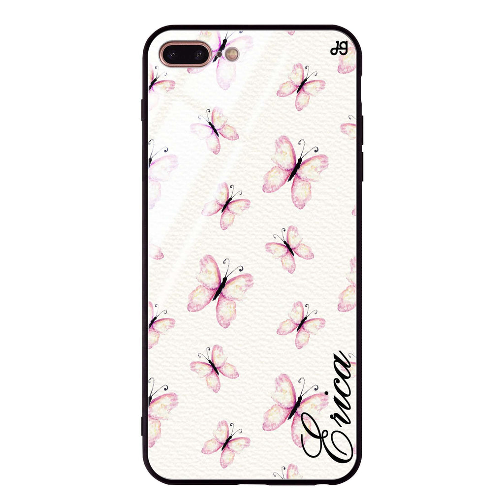 Vintage Butterfly iPhone 7 Plus Glass Case