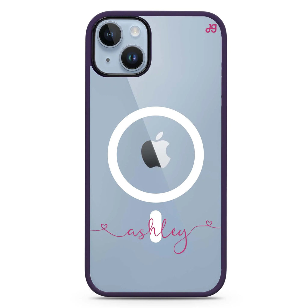 Loving Heart II iPhone 14 Plus MagSafe Compatible Impact Guard Bumper Case