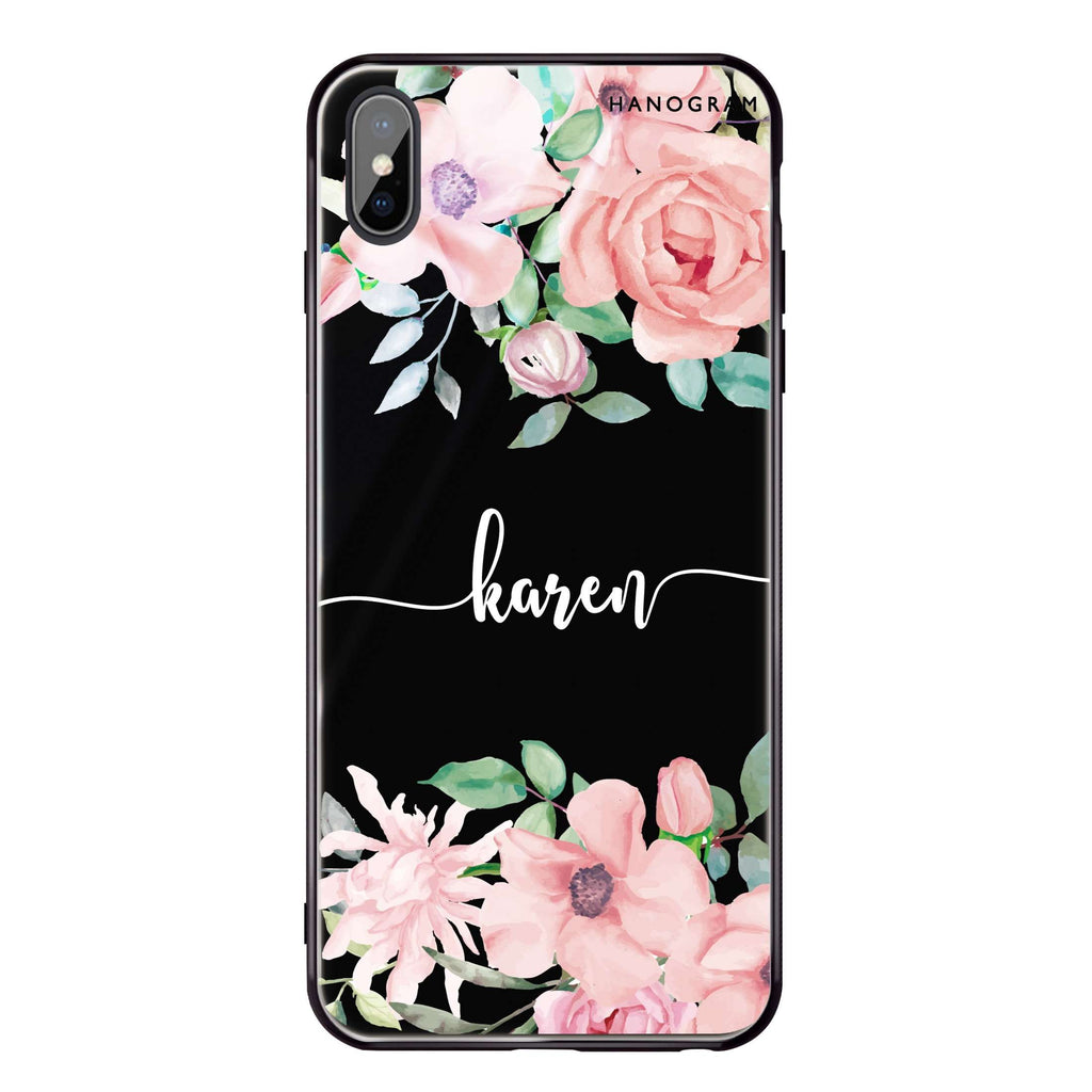 Forever Love Rose iPhone XS Max Glass Case