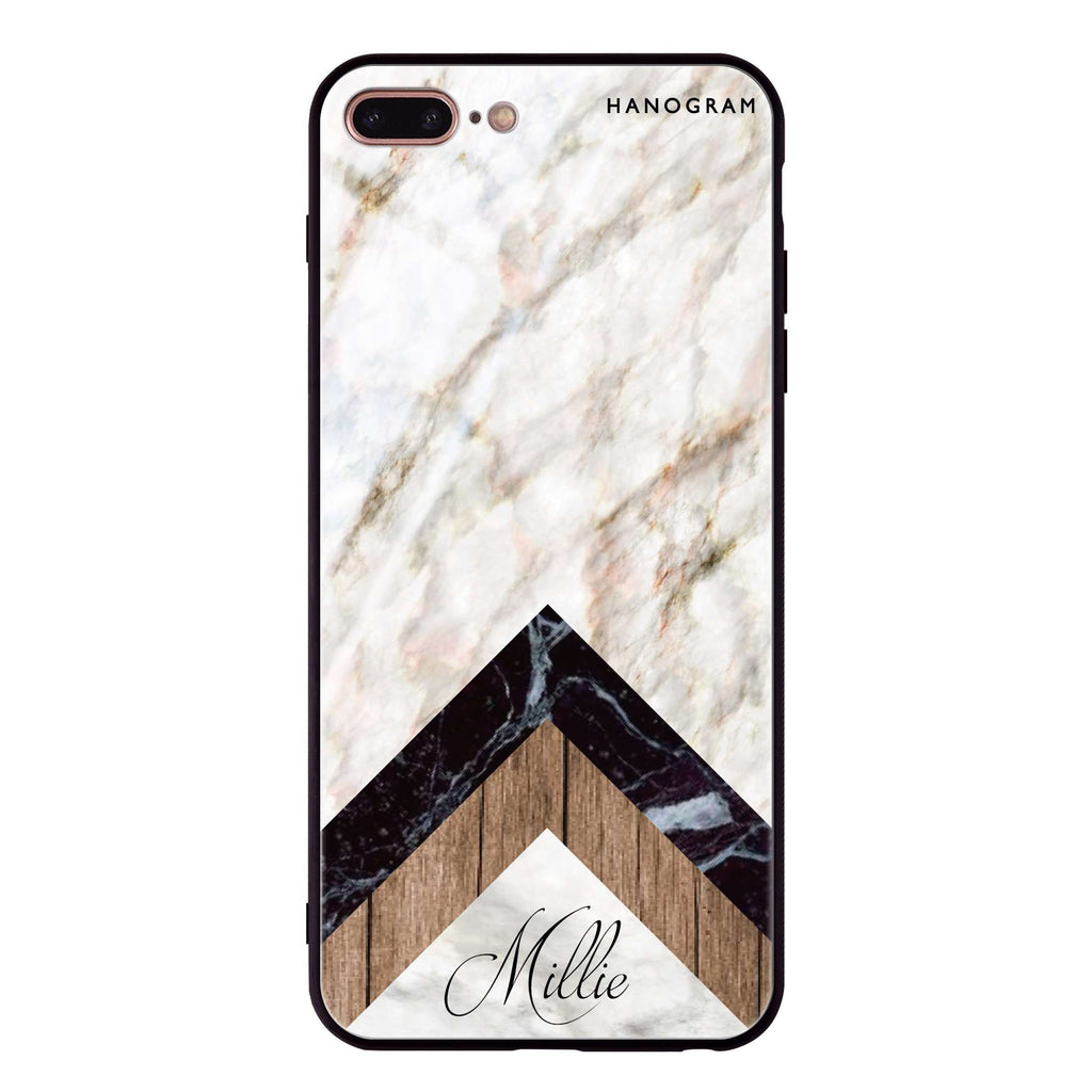 Marble & Wood iPhone 8 Plus Glass Case