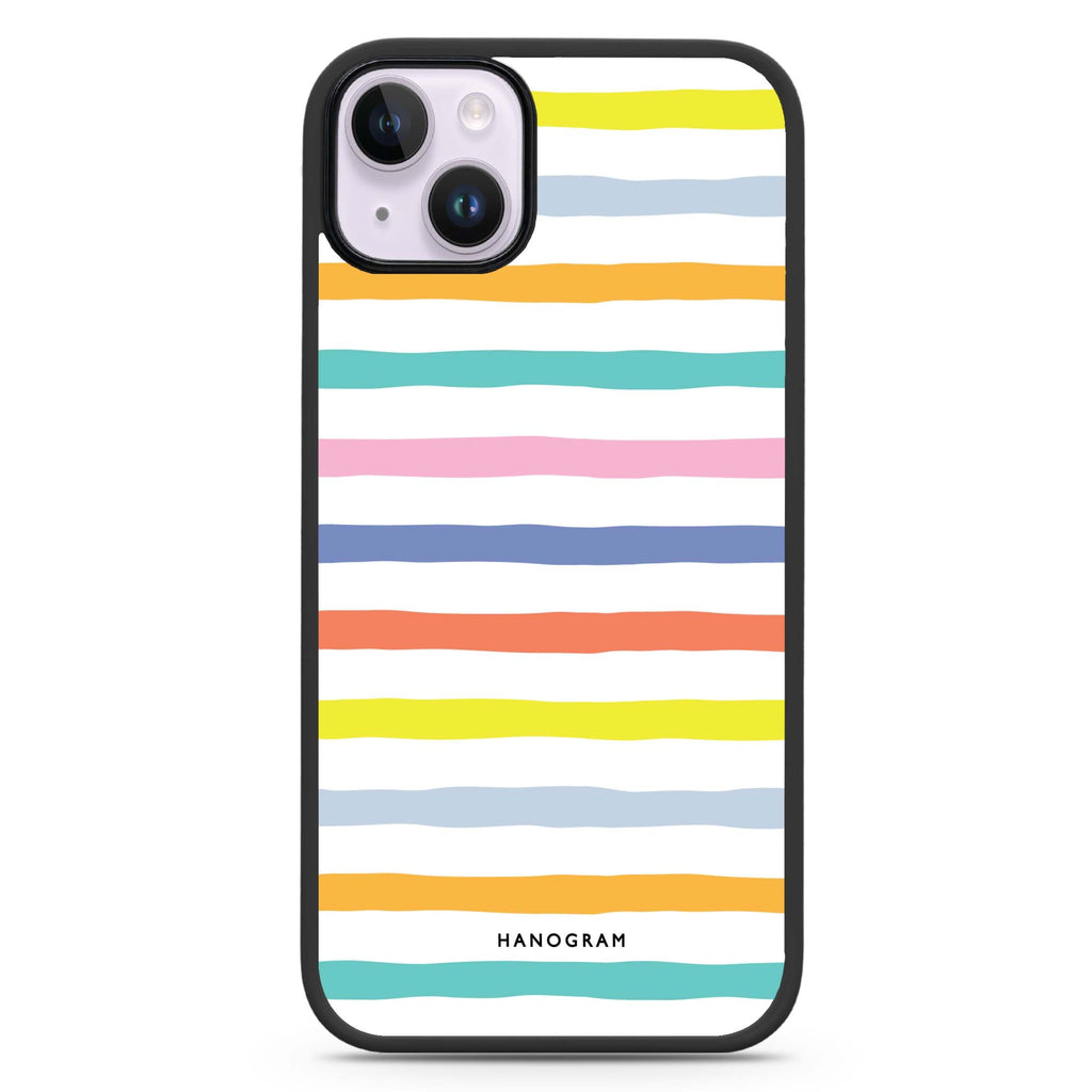 Colourful Line iPhone 14 Plus MagSafe Compatible Impact Guard Bumper Case