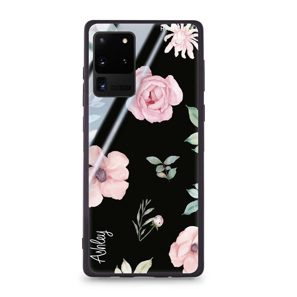 Rose Flower Samsung Glass Case