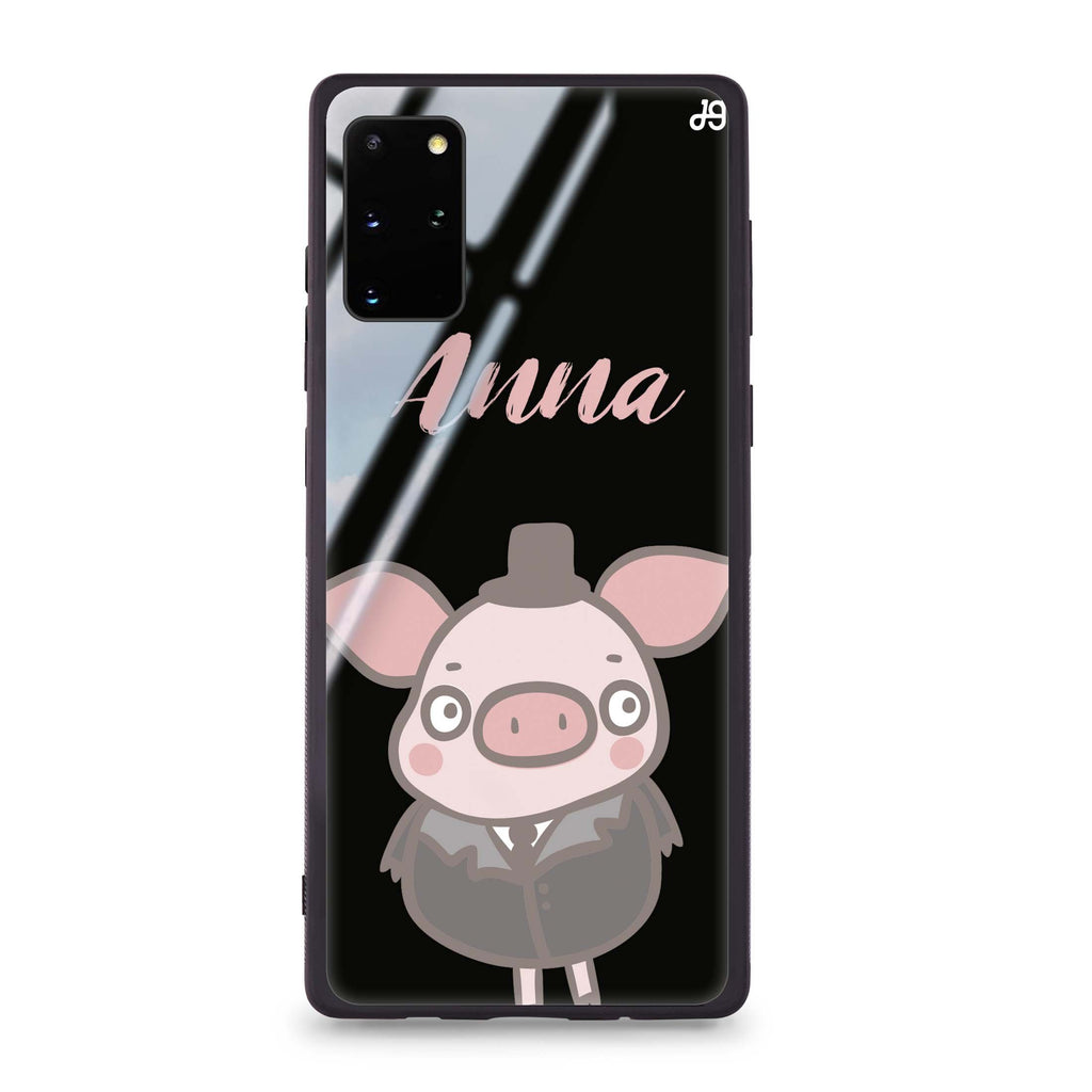 Funny Piggy Samsung S20 Glass Case