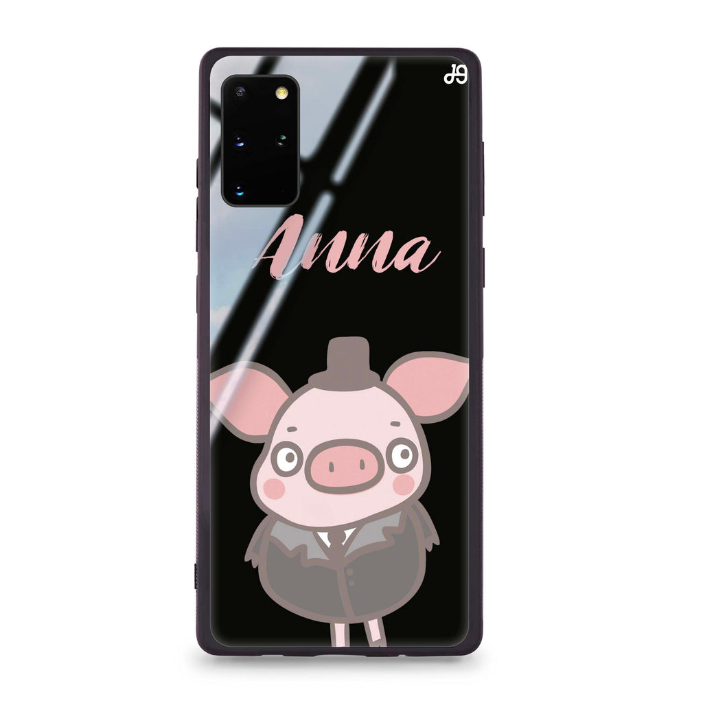 Funny Piggy Samsung S20 Plus Glass Case