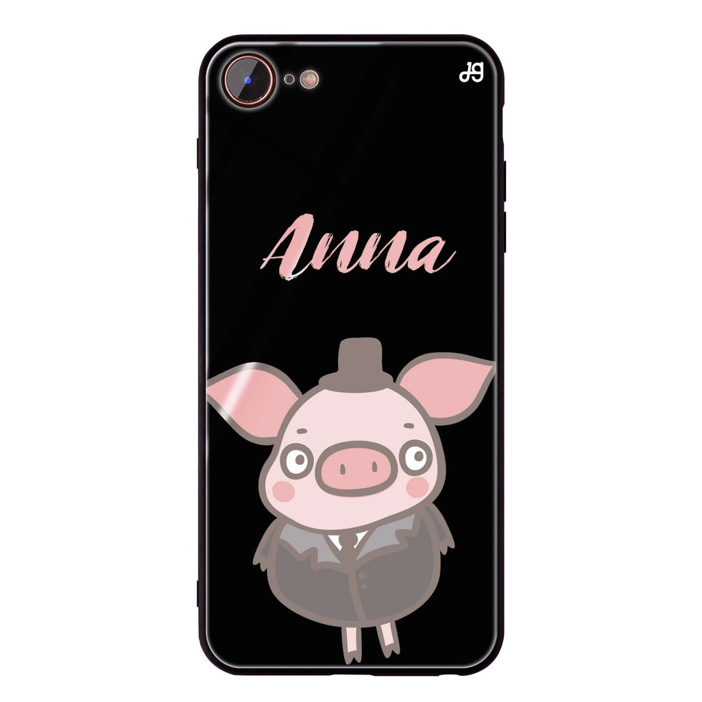 Funny Piggy iPhone 8 Glass Case