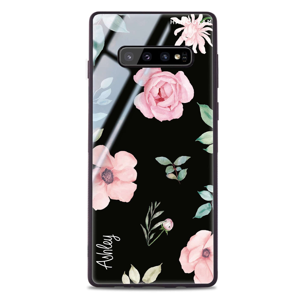 Rose Flower Samsung S10 Plus Glass Case