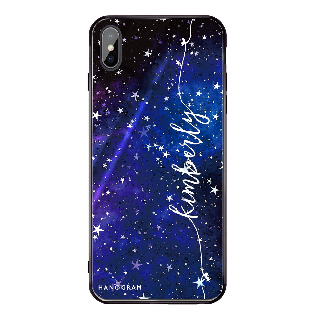 Stardust iPhone XS Glass Case