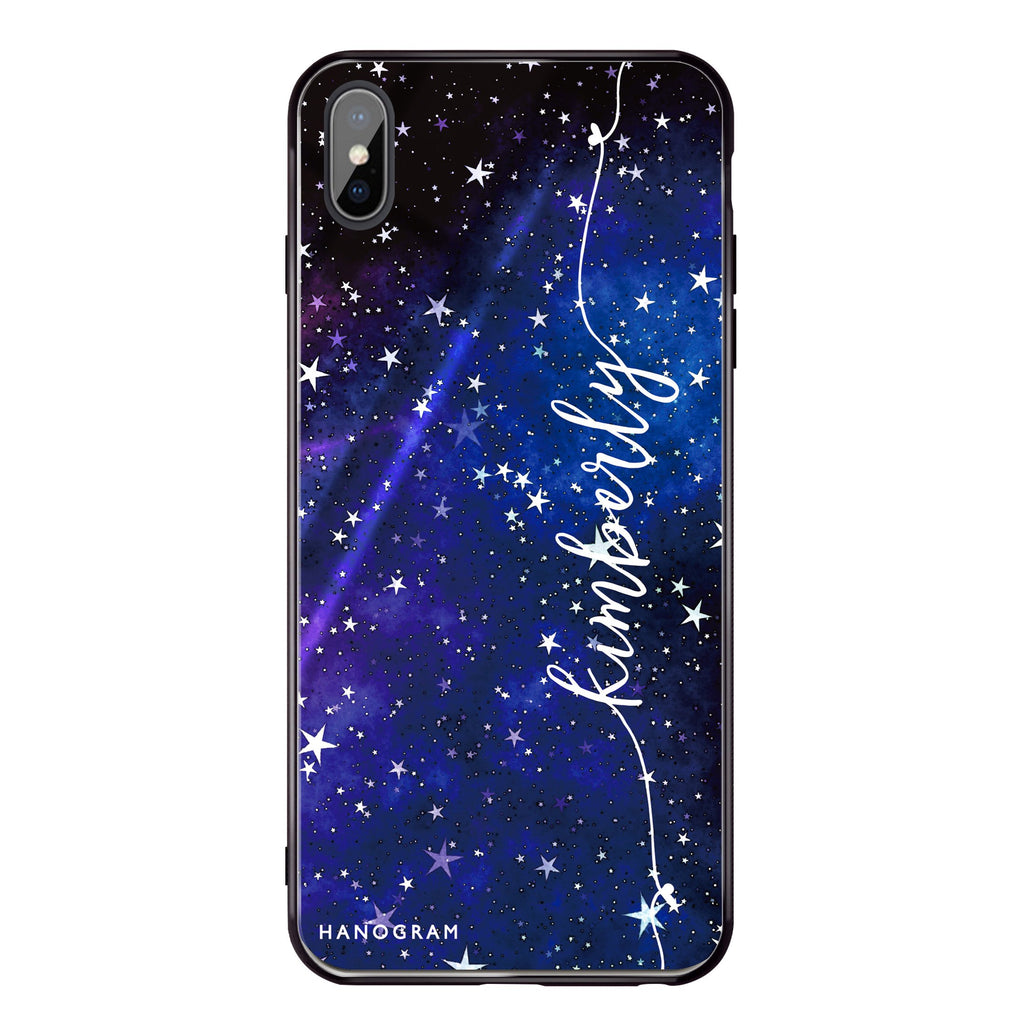 Stardust iPhone XS Max Glass Case