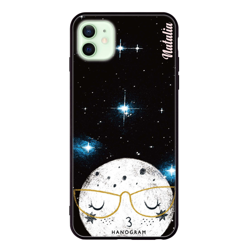 Glasses Moon iPhone 12 Glass Case