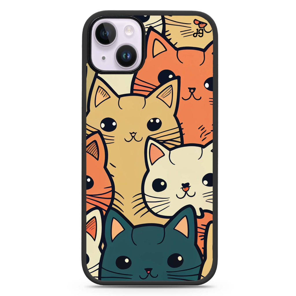 Look Cats II iPhone 14 Plus MagSafe Compatible Impact Guard Bumper Case