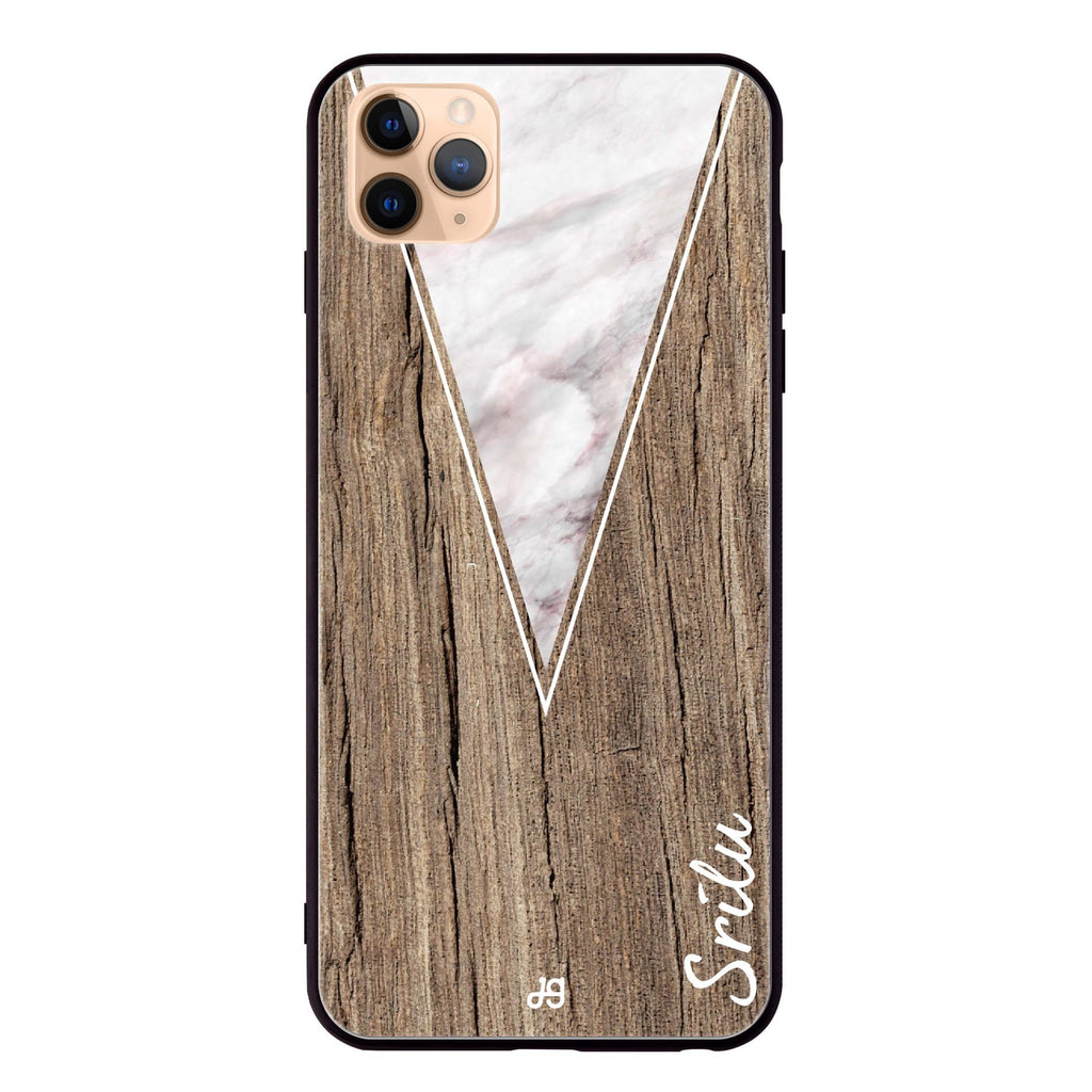 Marble & Wood II iPhone 11 Pro Max Glass Case