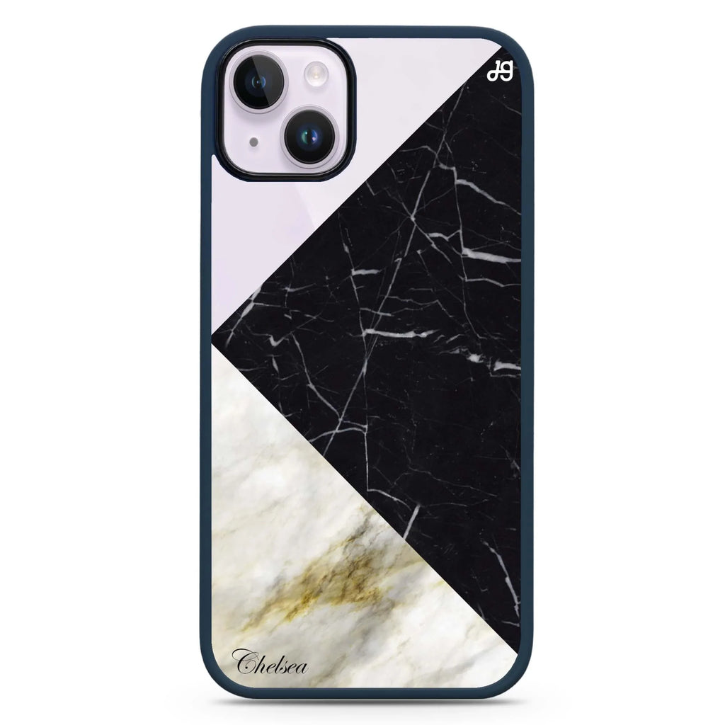 Marble Mix iPhone 14 Plus MagSafe Compatible Impact Guard Bumper Case