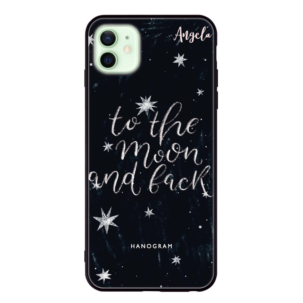 To the moon and back iPhone 12 mini Glass Case