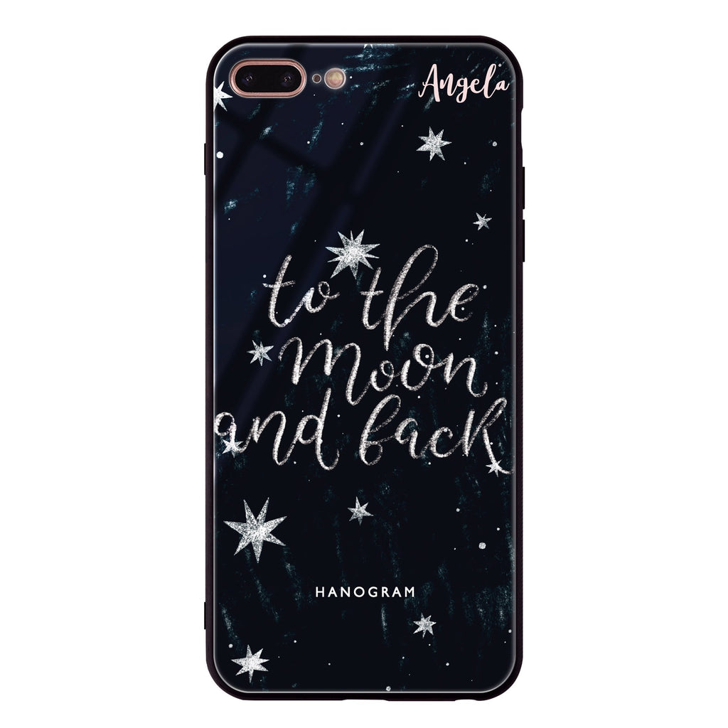 To the moon and back iPhone 8 Plus Glass Case
