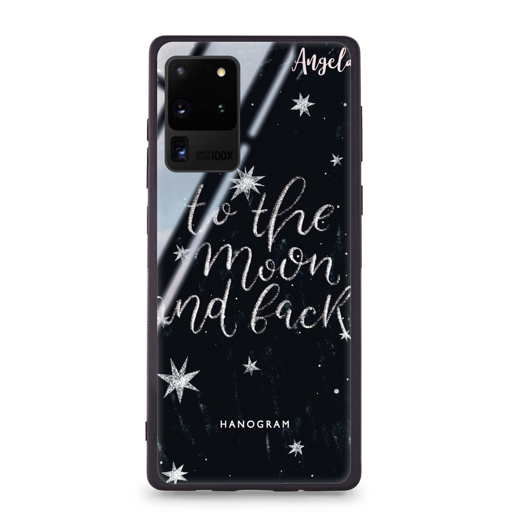 To the moon and back Samsung Glass Case