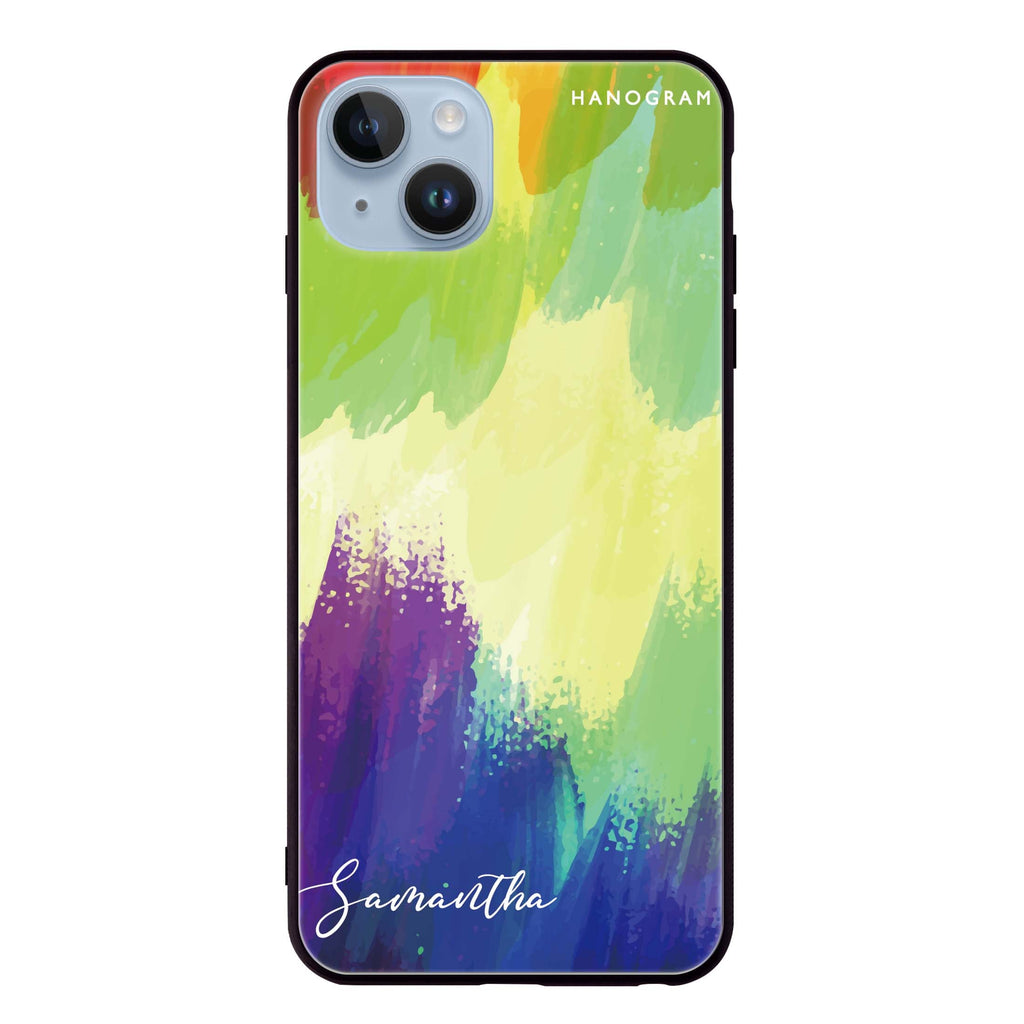 Watercolor Abstract iPhone 14 Plus Glass Case