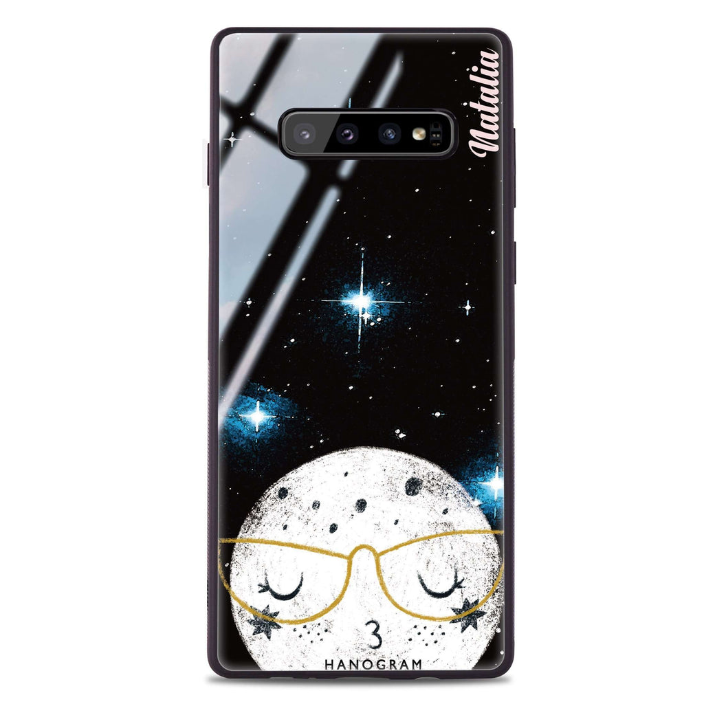 Glasses Moon Samsung S10 Plus Glass Case