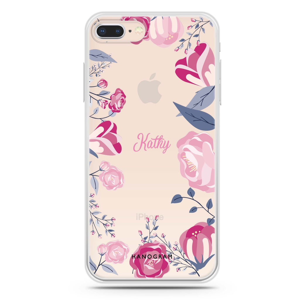 Trendy Flowers iPhone 8 Ultra Clear Case