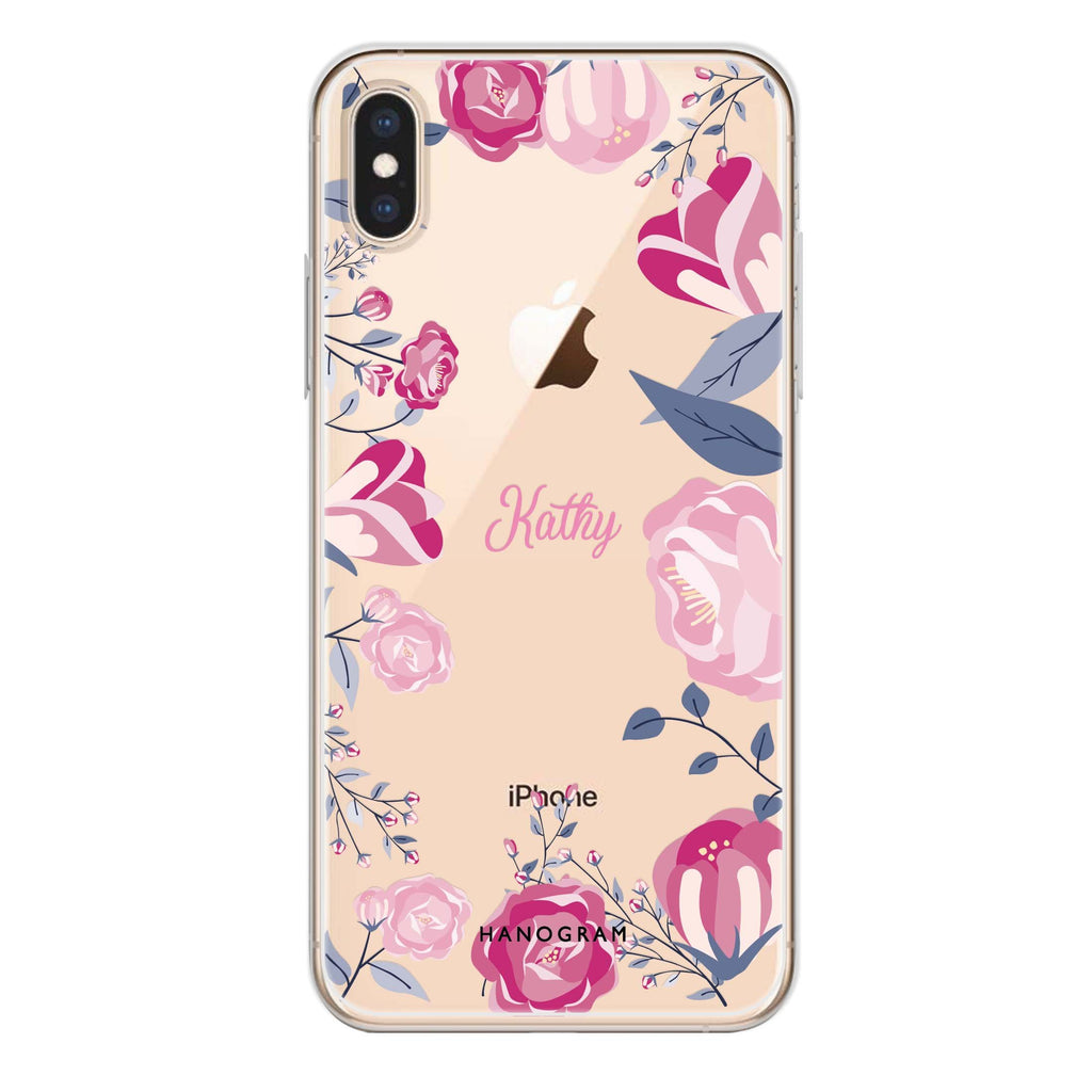 Trendy Flowers iPhone XS Ultra Clear Case