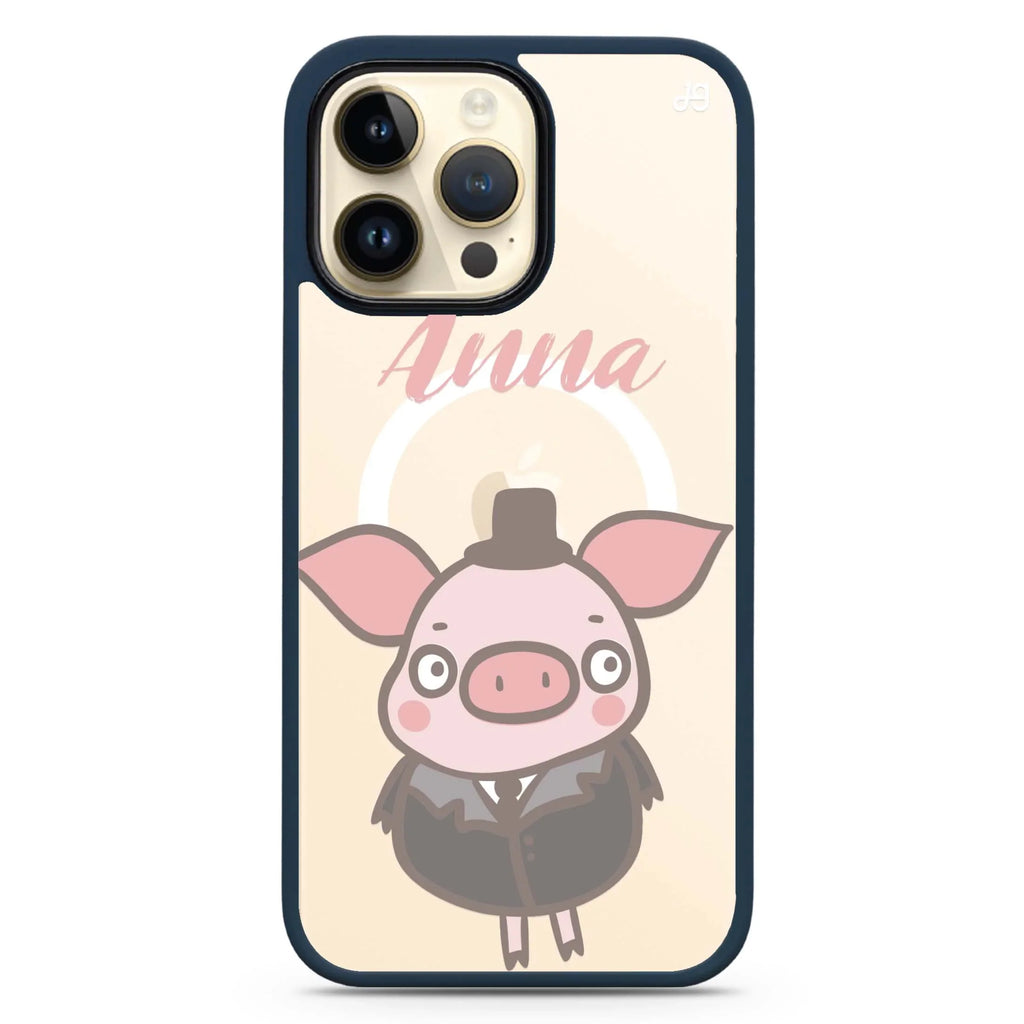 Funny Piggy MagSafe Compatible Impact Guard Bumper Case