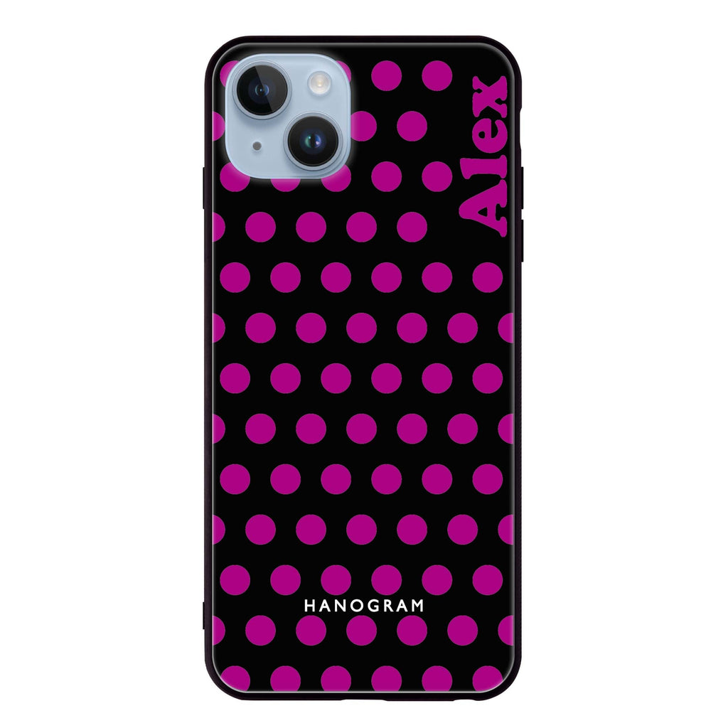 Wave Dots iPhone 14 Plus Glass Case