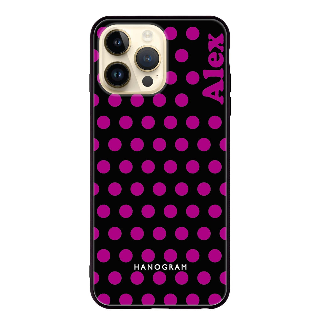 Wave Dots iPhone 13 Pro Max Glass Case