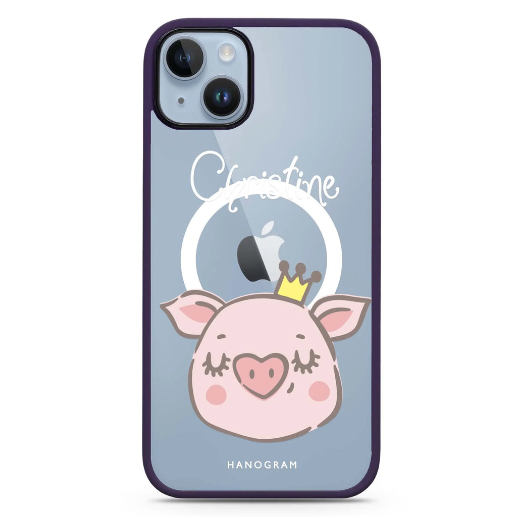 Piggy Queen iPhone 14 Plus MagSafe Compatible Impact Guard Bumper Case