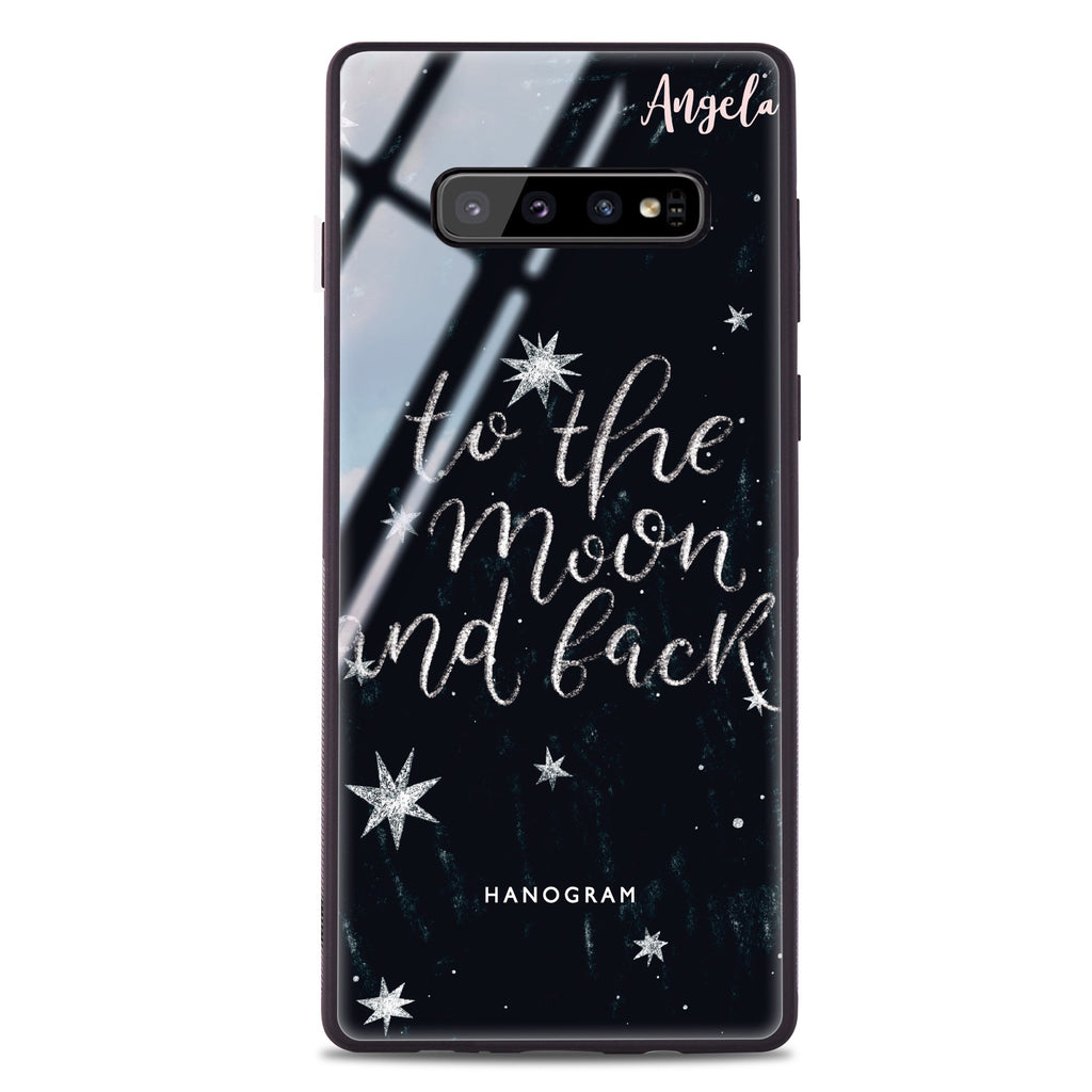 To the moon and back Samsung S10 Plus Glass Case