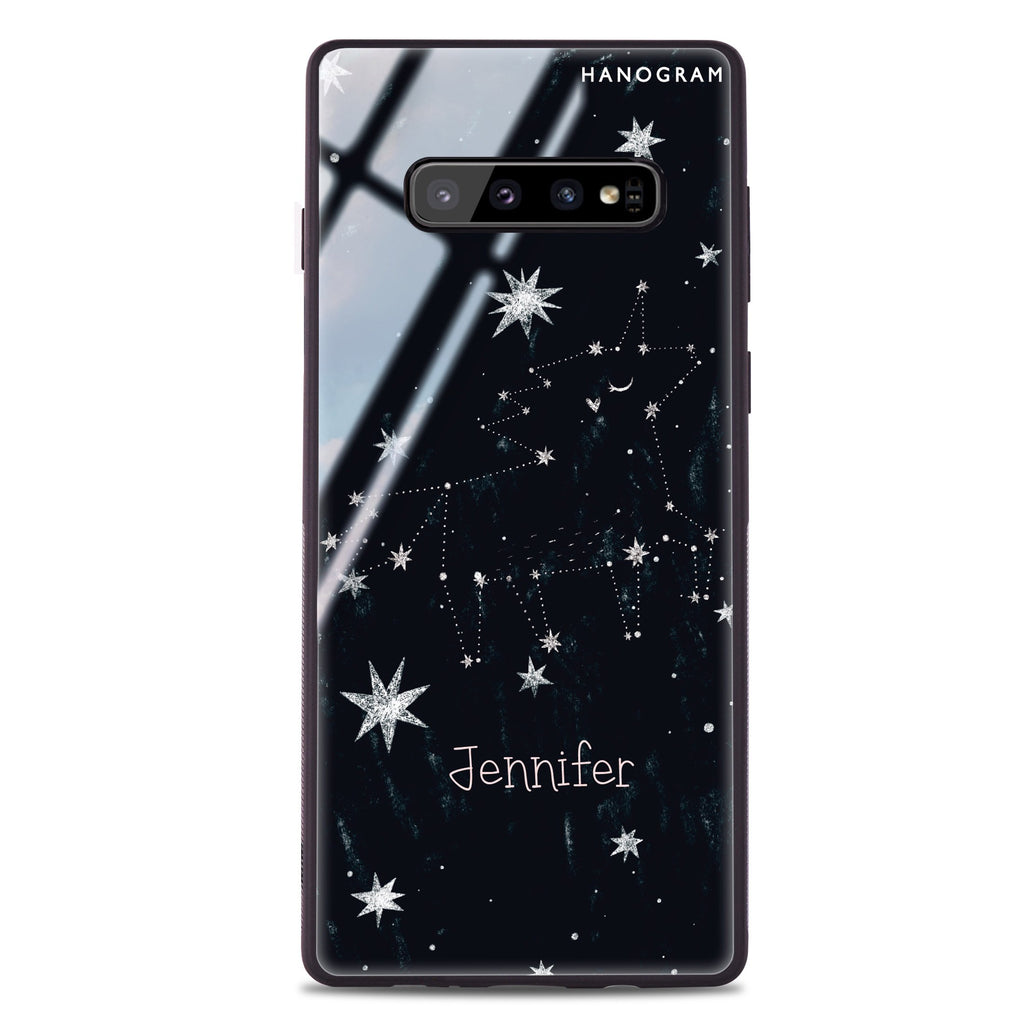 Unicorn Night Samsung S10 Plus Glass Case