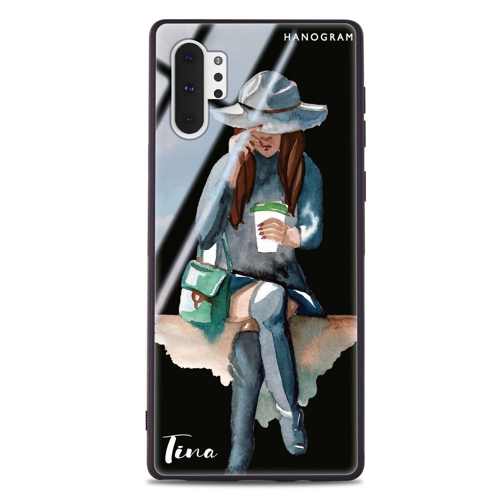 Coffee Girl Samsung Note 10 Plus Glass Case