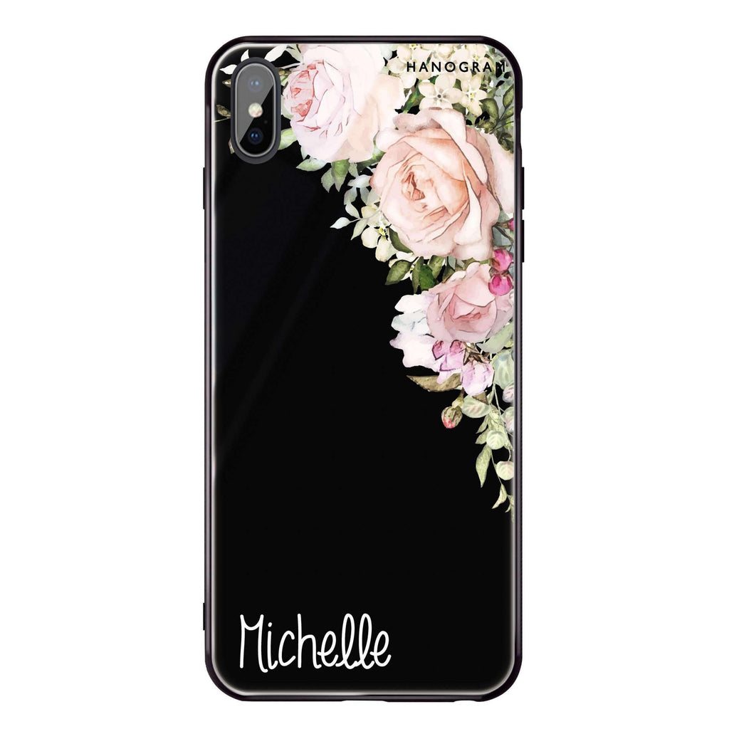 Elegant Rose I iPhone X Glass Case