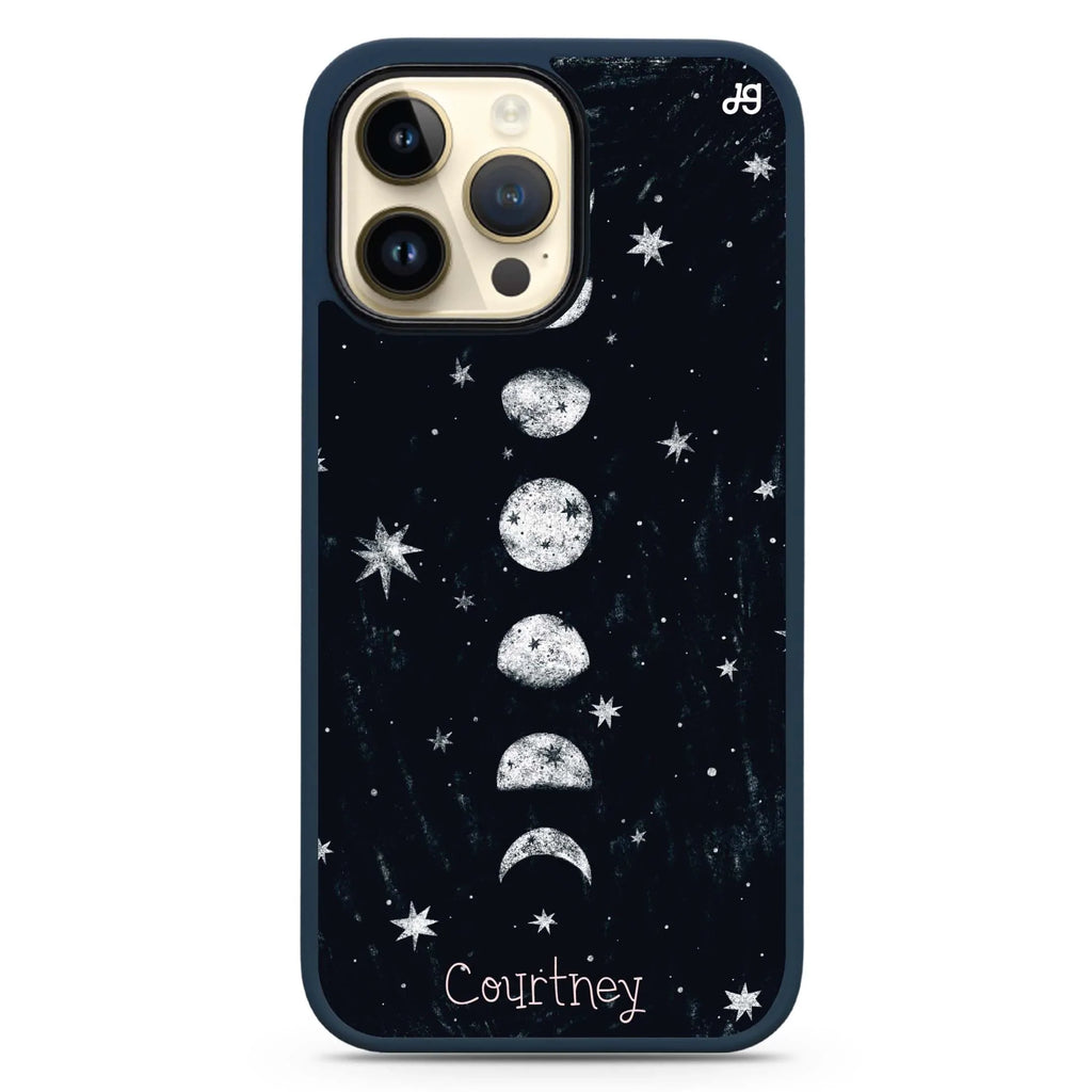 Phases of the moon MagSafe Compatible Impact Guard Bumper Case