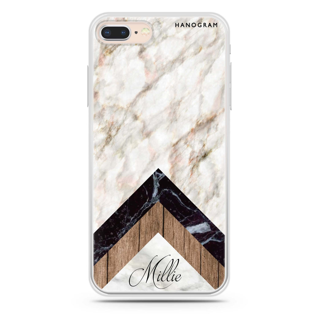 Marble & Wood iPhone 7 Plus Ultra Clear Case