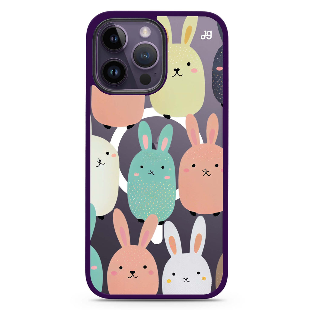 Cute Bunny MagSafe Compatible Impact Guard Bumper Case