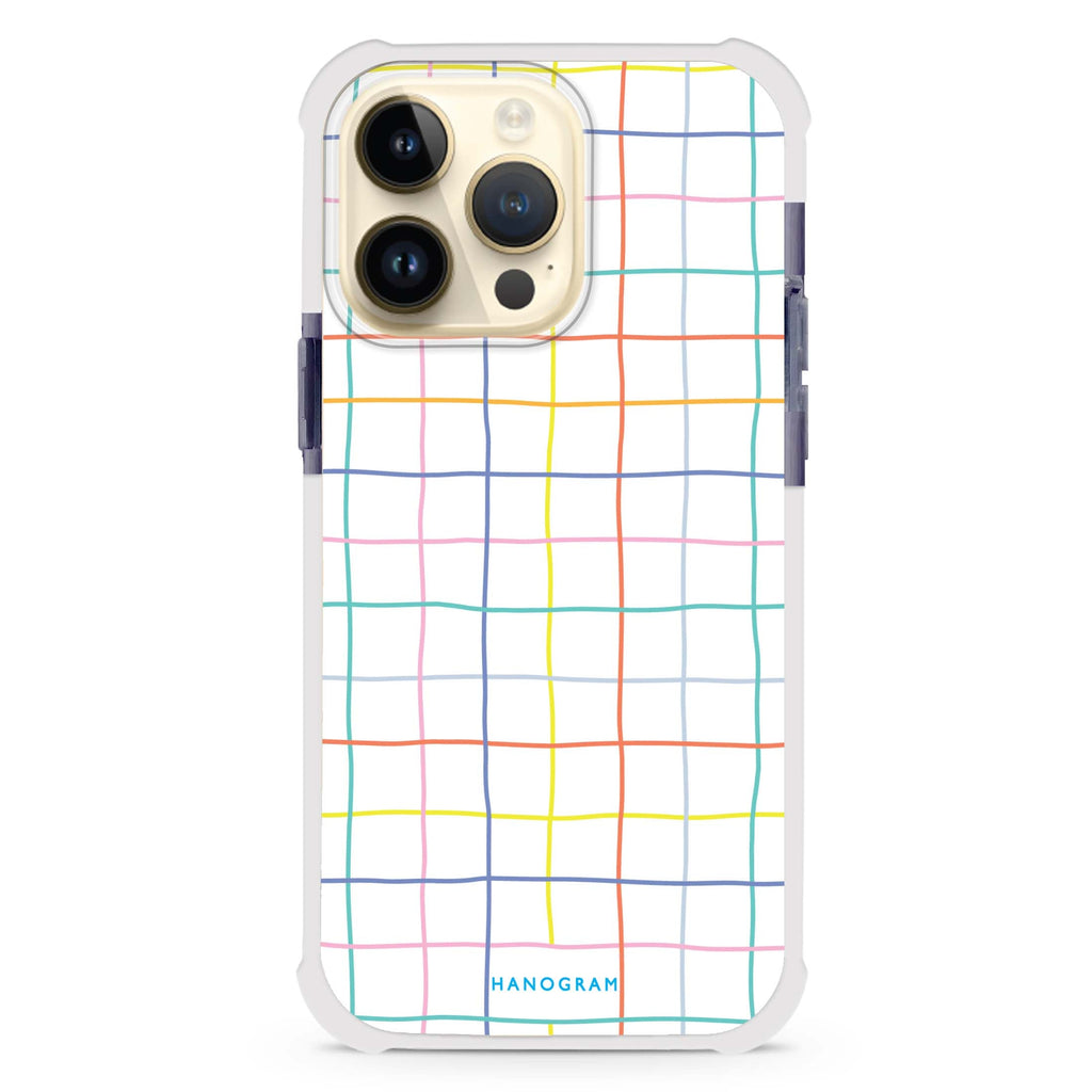 Colourful Checked Pattern MagSafe Compatible Ultra Shockproof Case