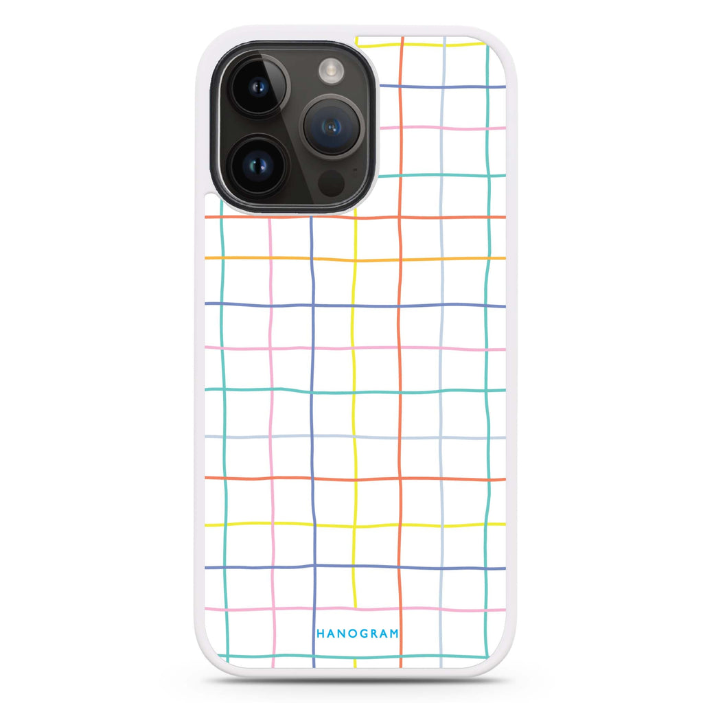 Colourful Checked Pattern Impact Guard Bumper Case