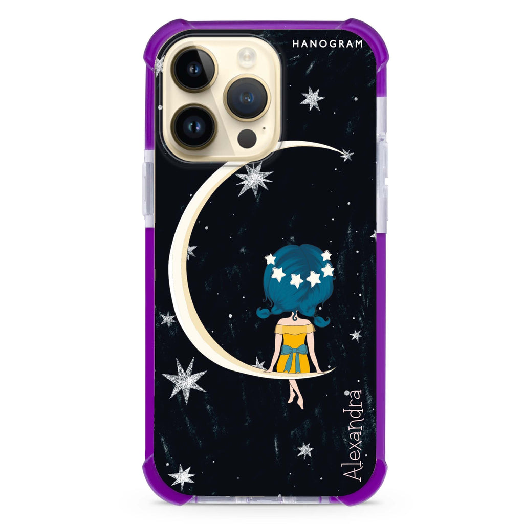 Cute Girl Moon Ultra Shockproof Case