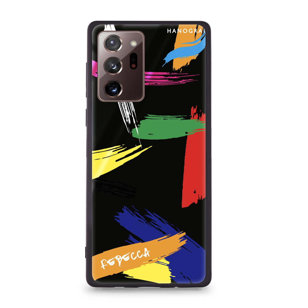 Brush Paint Samsung Note 20 Ultra Glass Case