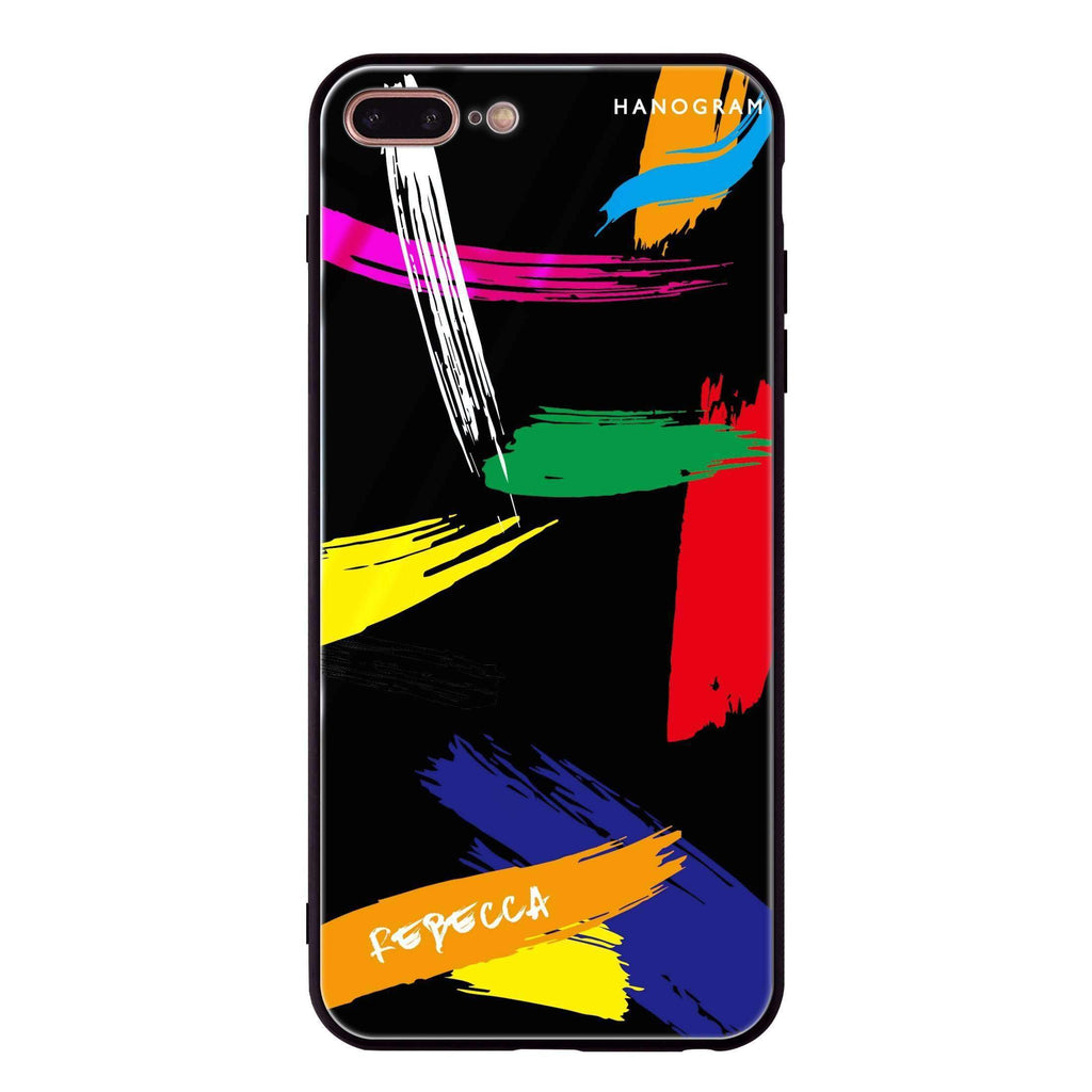 Brush Paint iPhone 7 Plus Glass Case