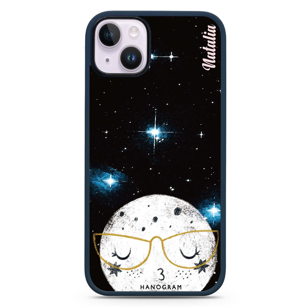 Glasses Moon iPhone 14 Plus MagSafe Compatible Impact Guard Bumper Case