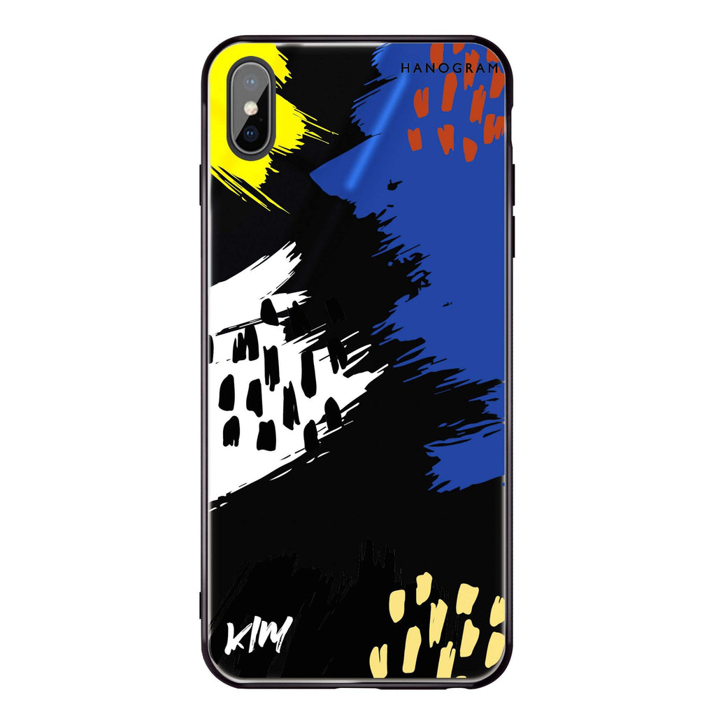 Trendy Abstract I iPhone XS Max Glass Case